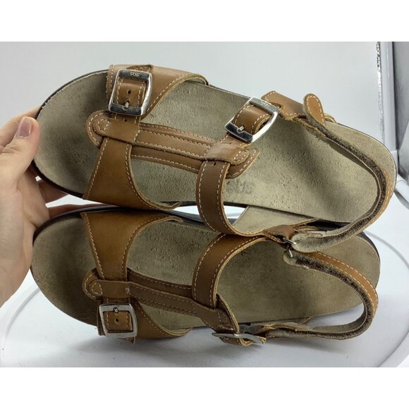SAS Brown Leather Sandals - Picture 6 of 7